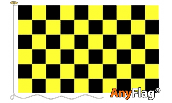Black and Yellow Check Custom Printed AnyFlag®